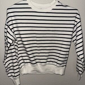 H&M Black and White Striped Kids Sweater